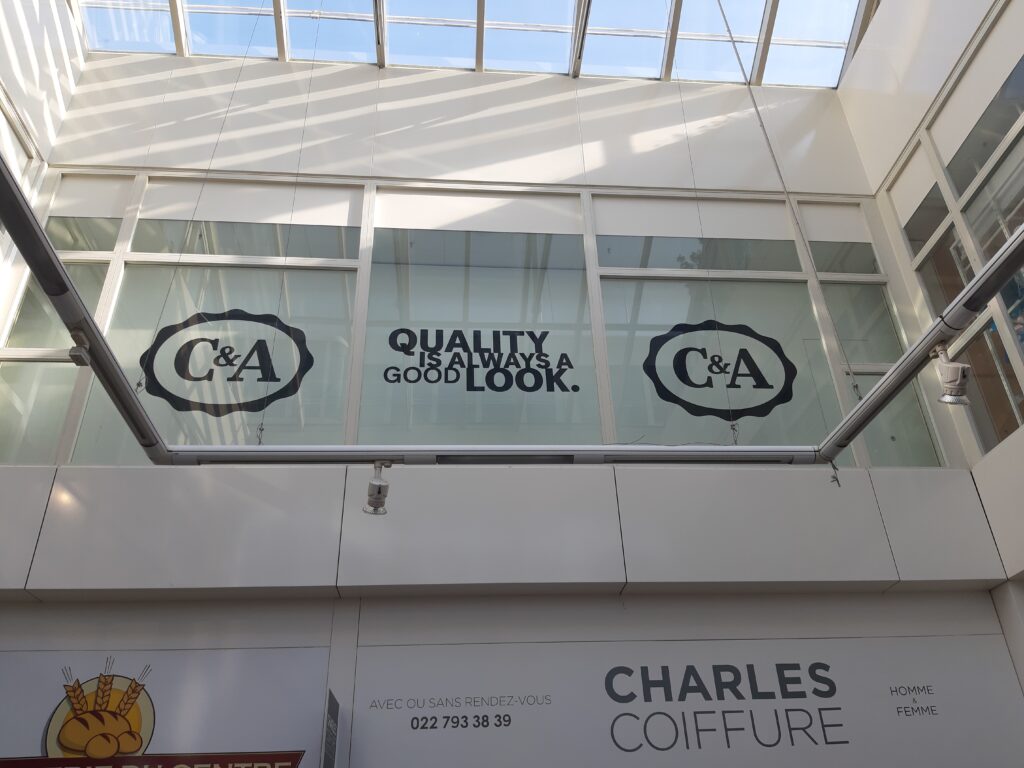 Autocollants Publigraphic pour C&A